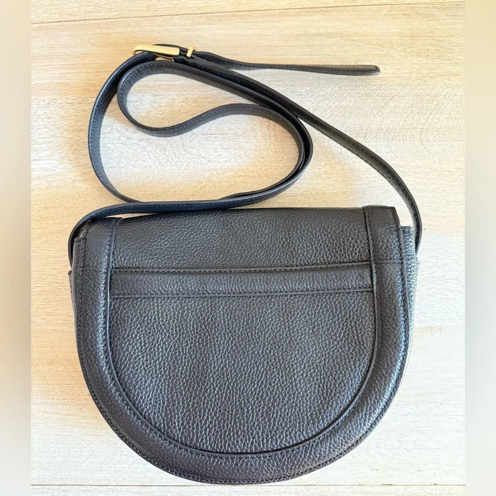 Tory Burch Serif T Leather Saddle Bag